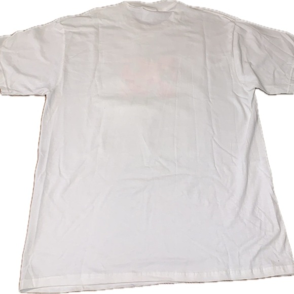 Vintage Style White Floral Embossed Frame Chicago T Shirt Delta L - Picture 3 of 5